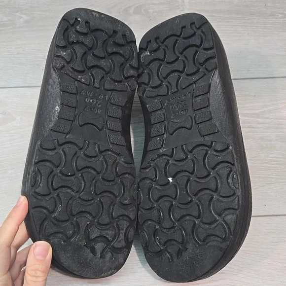 Birkenstock Women Black Clogs Outdoor Shoes Sz W9 M7 - Picture 11 of 12